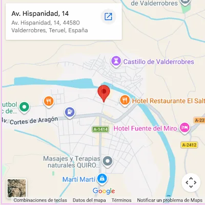 Hotel en el centro de Valderrobres con la mejor valoración de los clientes muy satisfechos